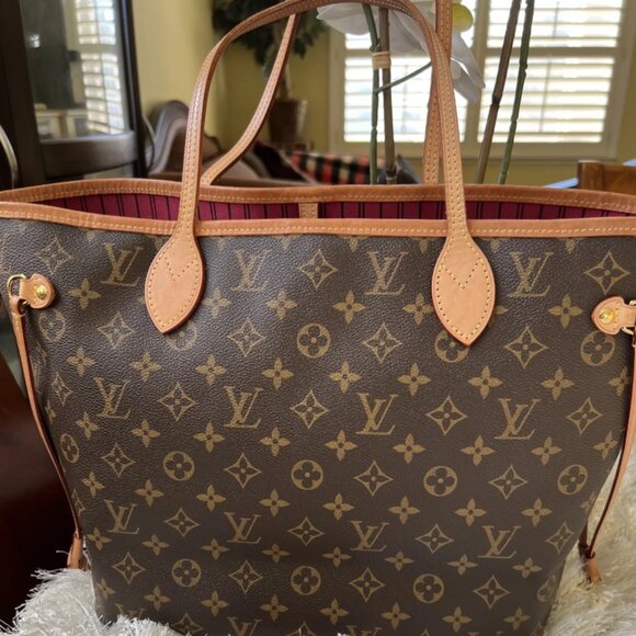 Louis Vuitton Neverfull MM Monogram Tote Bag M41178 Pre Owned - Picture 11 of 11